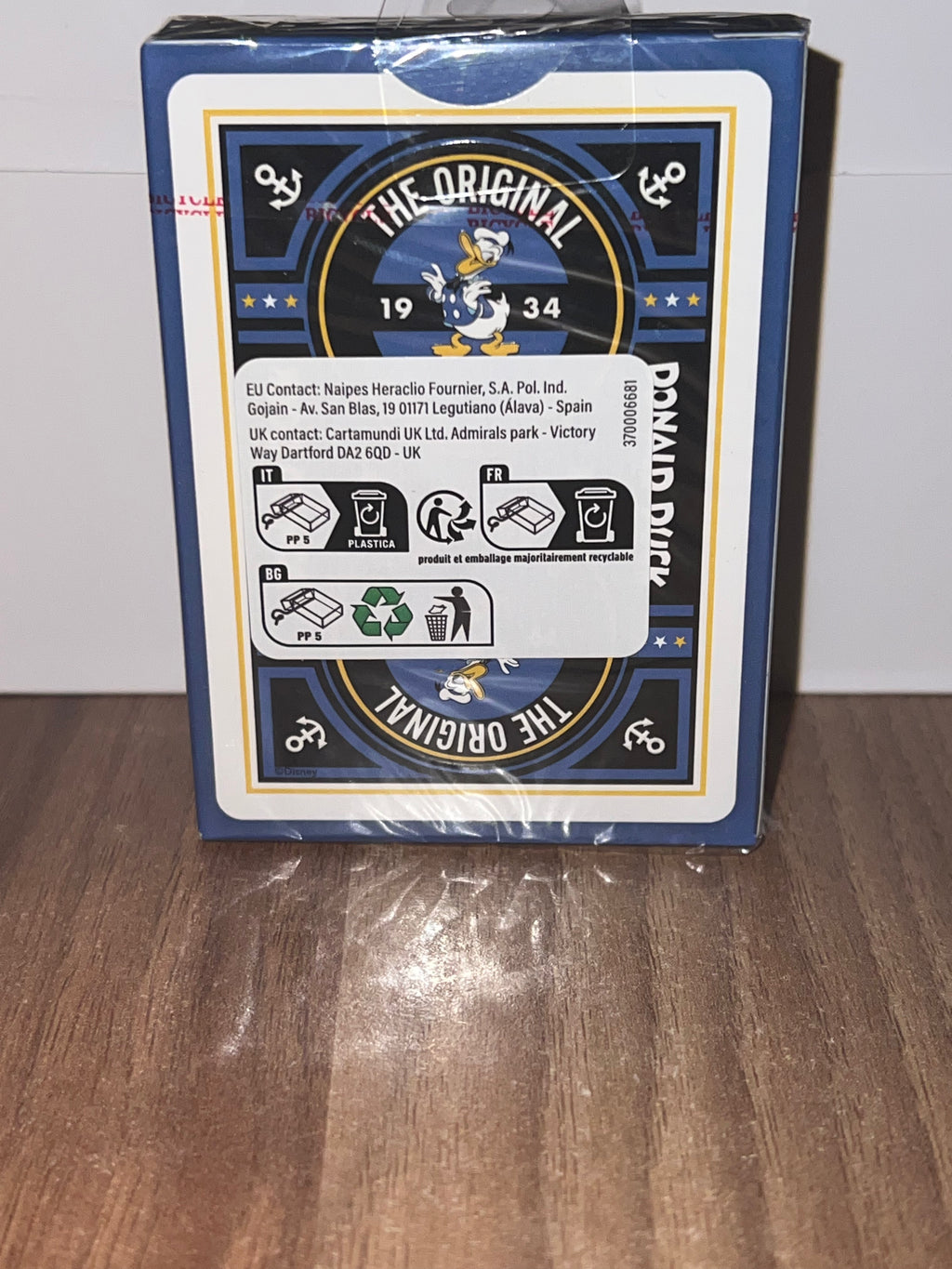 Baralho de Cartas Bicycle Disney Classic Donald Duck