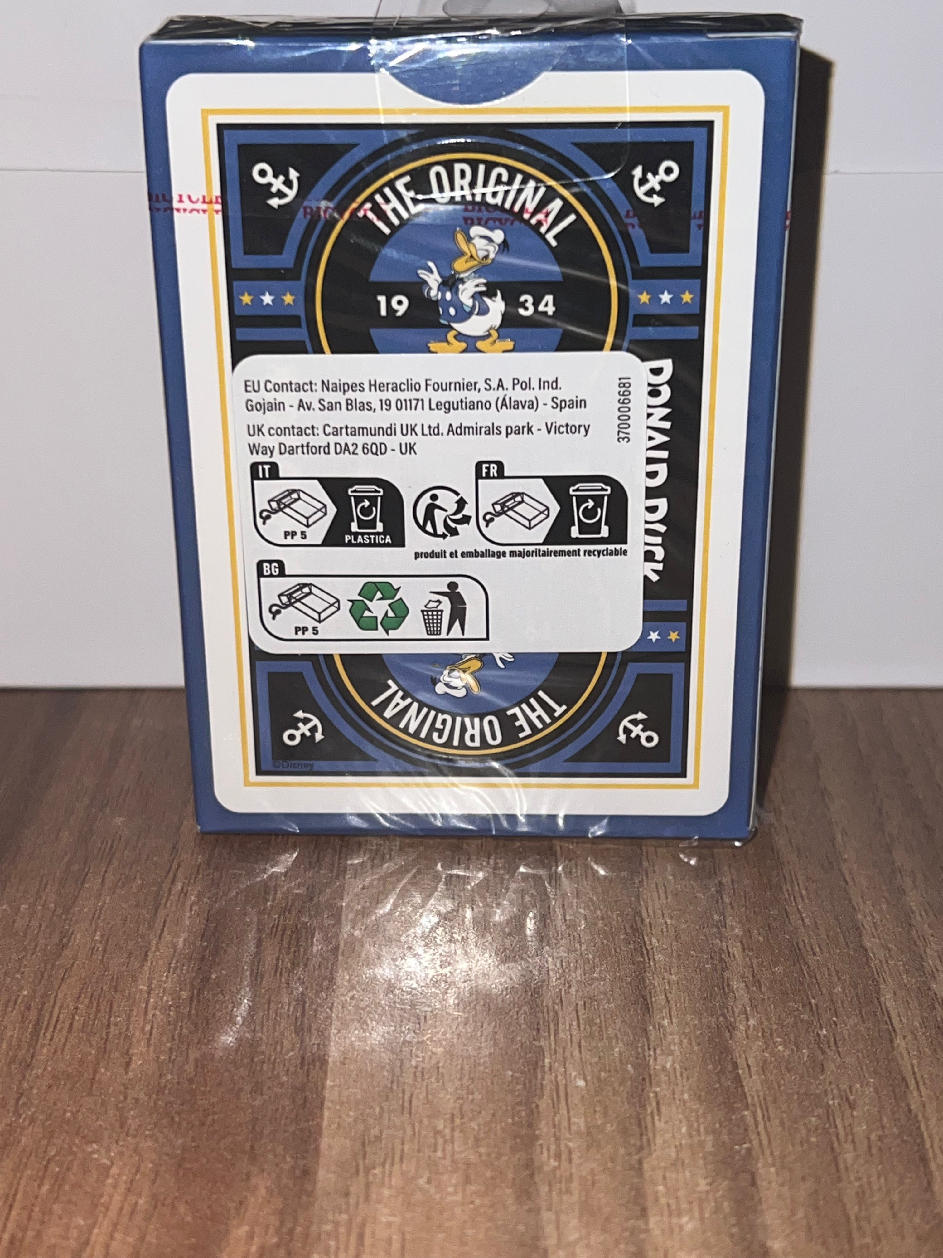 Baralho de Cartas Bicycle Disney Classic Donald Duck